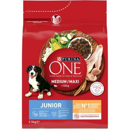 PURINA ONE Karma dla psa Medium/Maxi Junior Kurczak