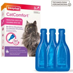 BEAPHAR CatComfort Calming Spot-On 3x0,55 ml z zawartością