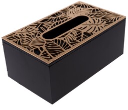 Drewniane pudełko na chusteczki Forkhill, brązowy, 24 x