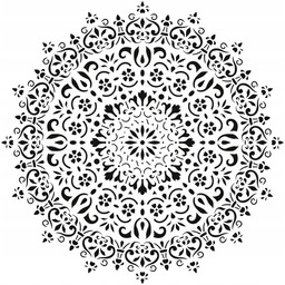 Szablon malarski Mandala 11 Tynkarski do tynków 90