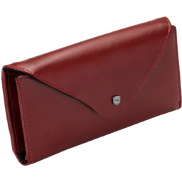 Eleganckie etui na okulary skóra naturalna czerwone burgundowe