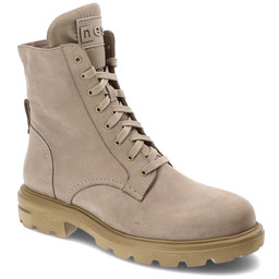 Nessi Beżowe Botki Modne Obuwie Damskie