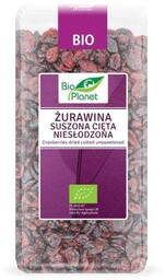ŻURAWINA SUSZONA CIĘTA NIESŁODZONA BIO 400 G BIO