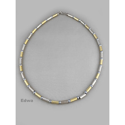 Naszyjnik i bransoletka artystyczne ze srebra roz.43 cm