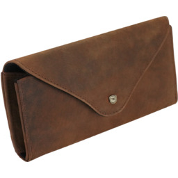 Eleganckie etui na okulary skóra naturalna brązowe ARIZONA