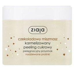ZIAJA_Czekoladowy miszmasz karmelizowany peeling cukrowy Nadziewane Pralinki 300ml