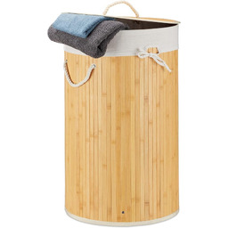 Relaxdays Składany okrągły kosz, średnica 41 cm, wysokość