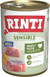RINTI Sensible Indyk z marchewką 400 g mokra