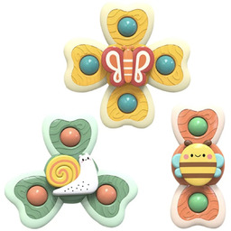 3 Fidget Spinner Z Przyssawką Zabawka Do Kąpieli