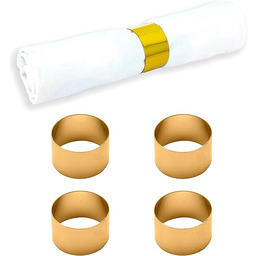 ECHTWERK Zestaw 4 obrączek na serwetki z prawdziwej