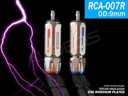 Yarbo RCA-007R - wtyki RCA rodowane (2 szt.)