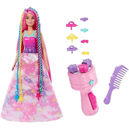 Barbie Dreamtopia Księżniczka Zakręcone pasemka Lalka z fantazyjnymi