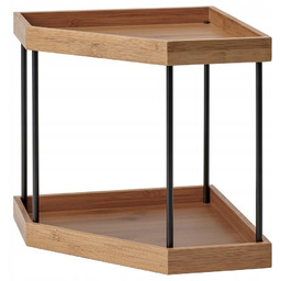Ikea Nålblecka Organizer Półka narożna, metal/bambus do blatu