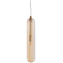 Lucande - Freylin Lampa Wisząca Amber/Brass