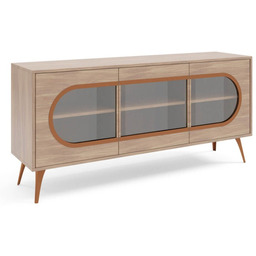 Komoda trzydrzwiowa SOLVO 3 Orzech włoski