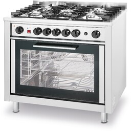 Kuchnia gazowa 5 palników z piekarnikiem konwekcyjnym -