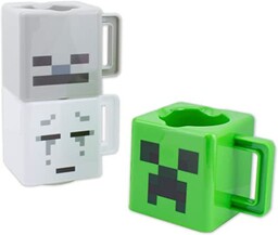 Minecraft Kubki do kawy, zestaw 3 sztuk, wzór