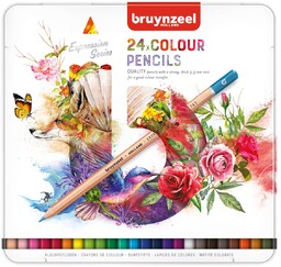 Kredki ołówkowe Bruynzeel Expression, 24 kolory