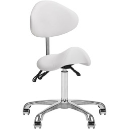 Taboret kosmetyczny 1004 Giovanni biały