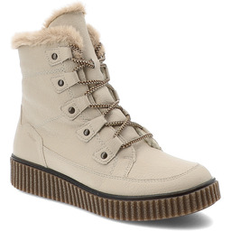 Rieker Beżowe Botki Ocieplane Obuwie Damskie