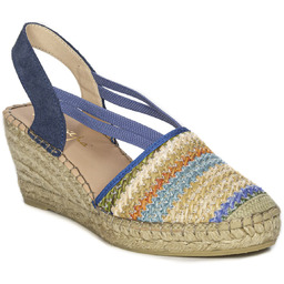 Maciejka Espadryle damskie na koturnie Jeans-37