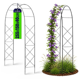 Pergola metalowa "Atri" 255 cm, czarna