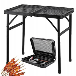 Lekki Aluminiowy Stolik Składany Do Biwakowania Grillowania Wędkowania