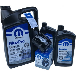 Olej MOPAR MaxPro 5W20 oraz oryginalny filtr Jeep
