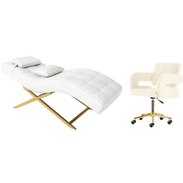 Cozzi Zestaw beauty leżanka kosmetyczna taboret kosmetyczny