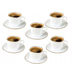 Serwis Kawowy 6 x Filiżanka 220ml Filiżanki