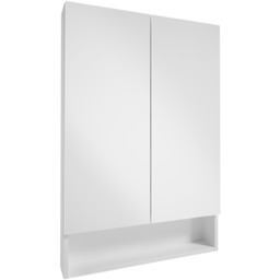 Szafka wisząca lustrzana LUPO E60 2D0S DSM biała