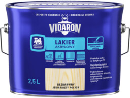 VIDARON Lakier akrylowy bezbarwny 2,5L