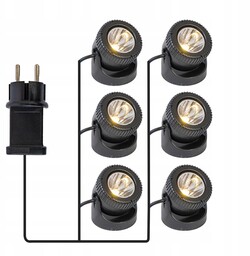 Zestaw 6 Lamp Led do Oczka Wodnego Stawu