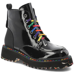 Artiker Czarne Trapery Modne Buty Damskie