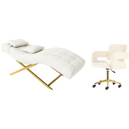 Cozzi Zestaw beauty leżanka kosmetyczna taboret kosmetyczny