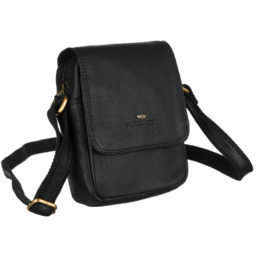 Listonoszka skórzana Peterson [DH] PTN-373-NDM czarna