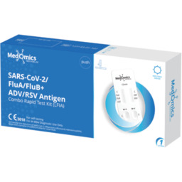 Test Combo antygenowy 5 w 1 Sars-Cov-2/Grypa A/B+/RSV/ADV,