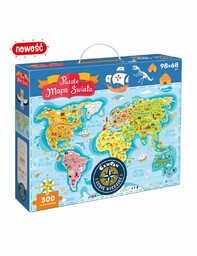 CzuCzu Puzzle Mapa Świata 300 elementów