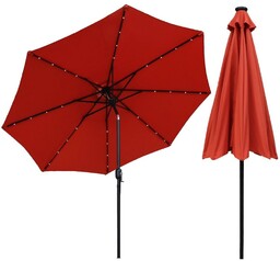 Saska Garden PARASOL OGRODOWY Z OŚWIETLENIEM LED 300CM