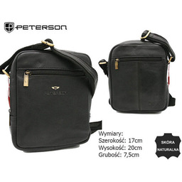 Listonoszka męska Peterson [DH] PTN-374-NDM czarna