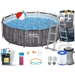 Basen Bestway 366x100 Ogrodowy Stelażowy 5614X 12w1