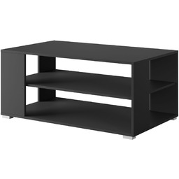 Stolik kawowy 100/60 cm ława z półką czarny