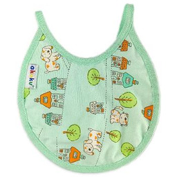 AKUKU A1600 Śliniak wiązany mini miętowe miasto