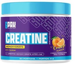 6Pak Nutrition Creatine Monohydrate smak pomarańczowy, 300 g
