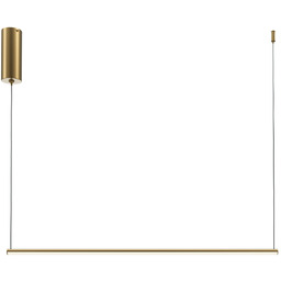 HALO Lampa wisząca liniowa mosiądz H36.7-316cm L80cm 10W