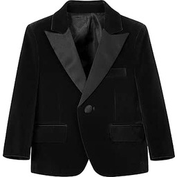 Dziecięca Marynarka Aksamitna, Jednorzędowa, Dopasowany Krój, Na Wielkanoc