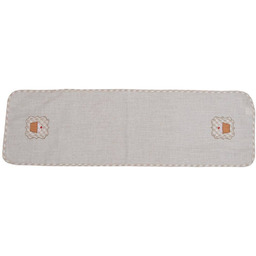 Bieżnik lniany z muffinką 40x130 cm