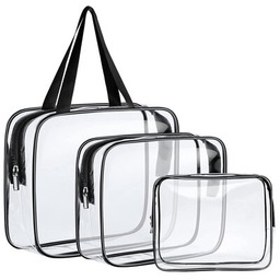 GOCKOWIAK Zestaw kosmetyczek Penne Przezroczysty (3 sztuki) Zyskaj