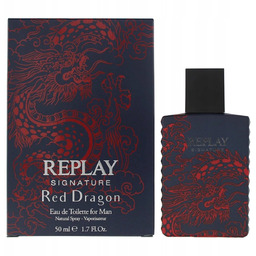 Replay Signature Red Dragon For Man Woda toaletowa