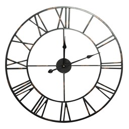 Eurofirany ZEGAR DEKORACYJNY 03 70X5X70 CM CZARNY
